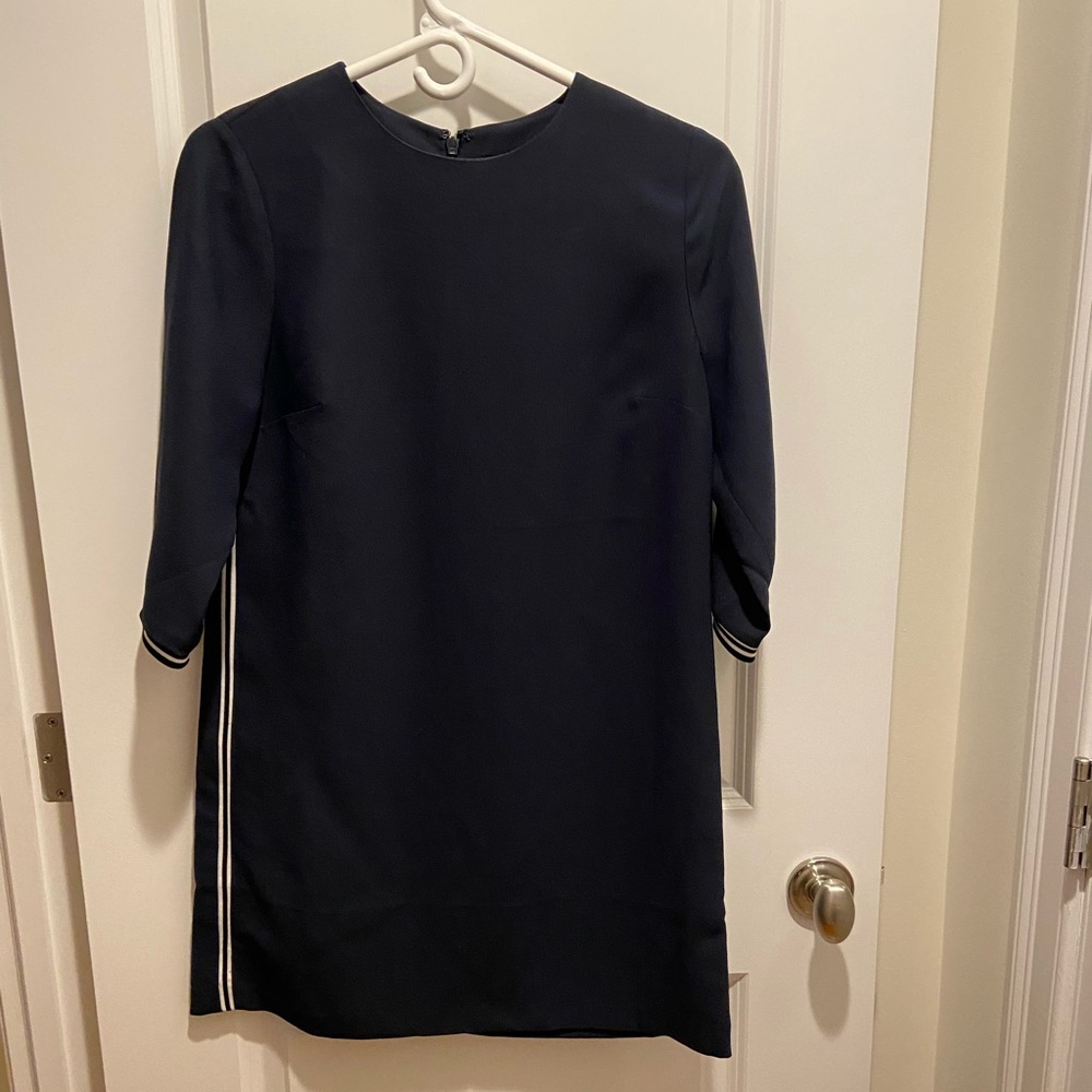 Banana Republic navy blue shift dress.